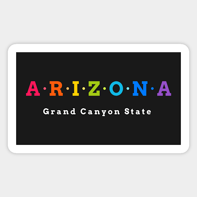 Arizona, USA. Grand Canyon State. Sticker by Koolstudio